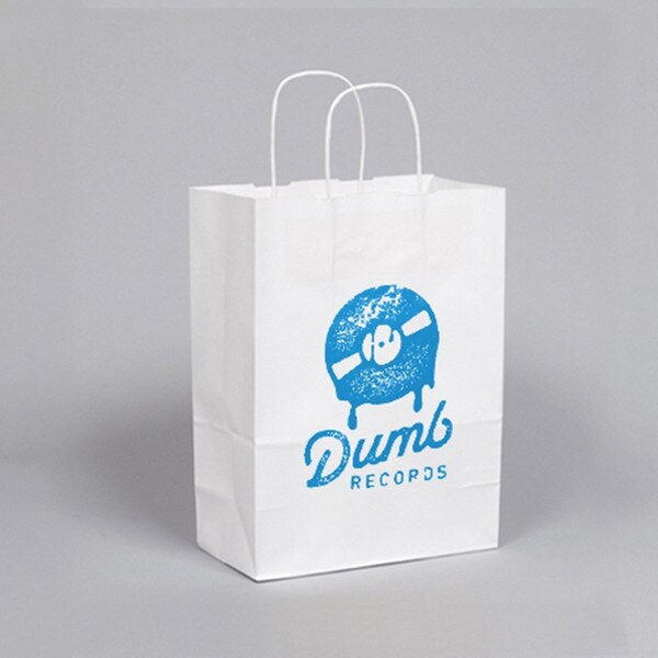 White Kraft Paper Custom PRINTED Sh